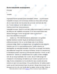 De tre industrielle revolusjonene