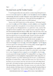 The Great Gatsby and The Troubled Twenties