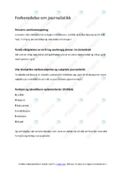 Medie og informasjonskunnskap | Forberedelser journalistikk