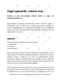 Unge spørsmål, voksne svar