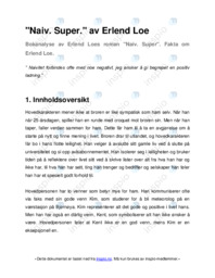 Naiv Super av Erlend Loe