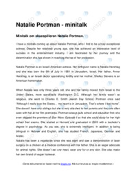 Natalie Portman | minitalk