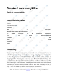 Gasskraft som energikilde