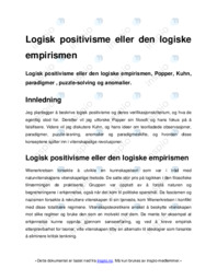 Logisk positivisme eller den logiske empirismen