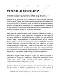 Bohemen og Naturalismen