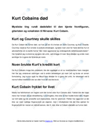 Kurt Cobains død