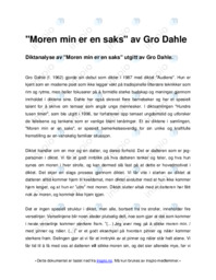 Moren min er en saks av Gro Dahle
