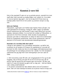 Kunsten å være overvektig