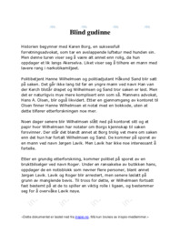 Blind gudinne | eventyr
