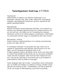 Naturfagnotater Senit kap. 1-7 VG1
