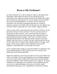 Hvem er Ola Nordmann