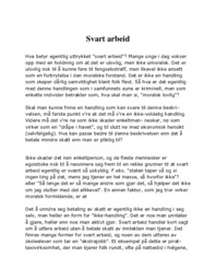 Svart arbeid