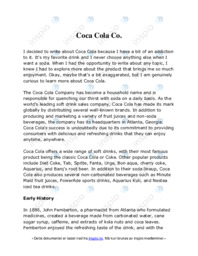 Coca Cola Co.