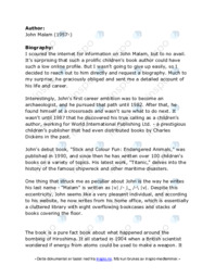 “6 August 1945; The bombing of Hiroshima” (J. Malam)