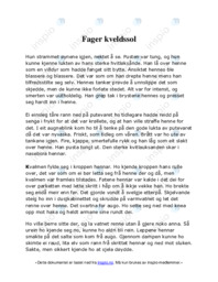 Fager kveldssol