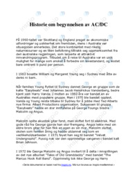 Historie om begynnelsen av AC DC