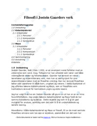 Filosofi i Jostein Gaarders verk