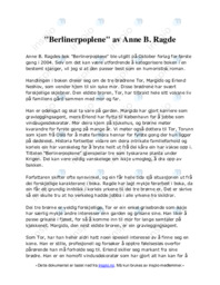 Berlinerpoplene av Anne B