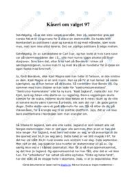 Kåseri om valget 97