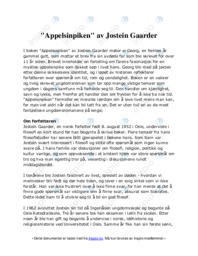 Appelsinpiken av Jostein Gaarder