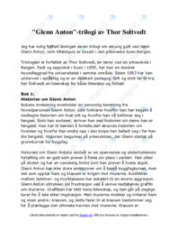 Glenn Anton | trilogi av Thor Soltvedt