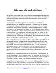 Ikke som alle andre jentene