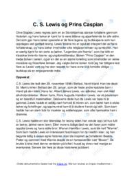 C. S. Lewis og Prins Caspian