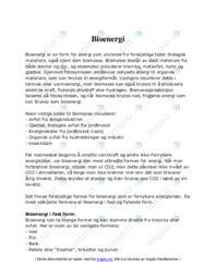 Bioenergi