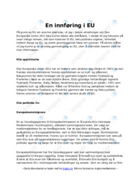 En innføring i EU