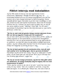 Fiktivt intervju med Askeladden