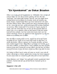 En hjemkomst av Oskar Braaten