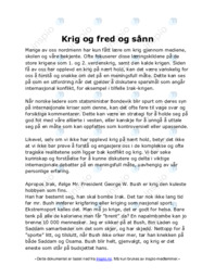 Krig og fred og sånn