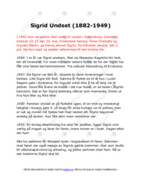 Sigrid Undset (1882-1949)