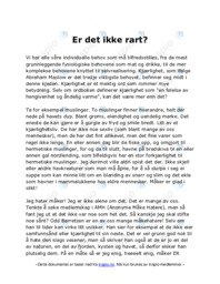 Er det ikke rart?