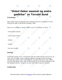 Onkel Oskar saueost og andre godbitar av Torvald Sund
