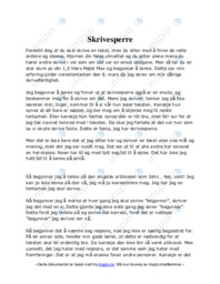 Skrivesperre