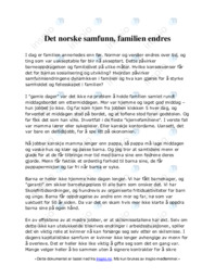 Det norske samfunn, familien endres