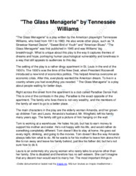 The Glass Menagerie | Tennessee Williams