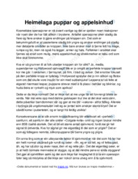 Heimelaga puppar og appelsinhud