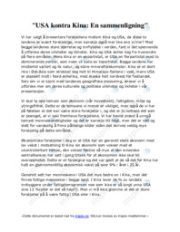 USA kontra Kina | En sammenligning