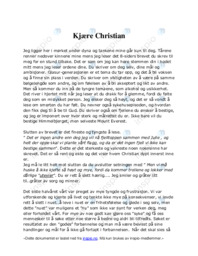 Kjære Christian