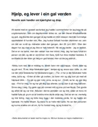 Hjelp, eg lever i ein gal verden