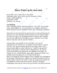 Harry Potter og De vises stein