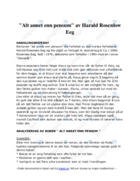 “Alt annet enn pensum” av Harald Rosenlow Eeg