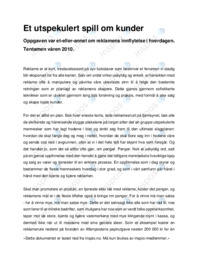 Et utspekulert spill om kunder