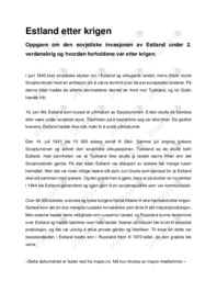 Estland etter krigen