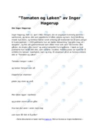 Tomaten og Løken  av Inger Hagerup