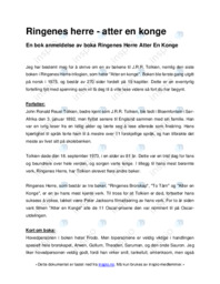 Ringenes herre – atter en konge