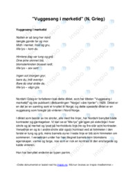 Vuggesang i mørketid | N. Grieg