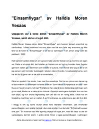 Einsamflygar av Halldis Moren Vesaas